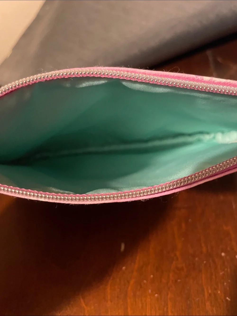 Ipsy Colorful Pink Pastel Marbled Color Zip Make Up Pouch